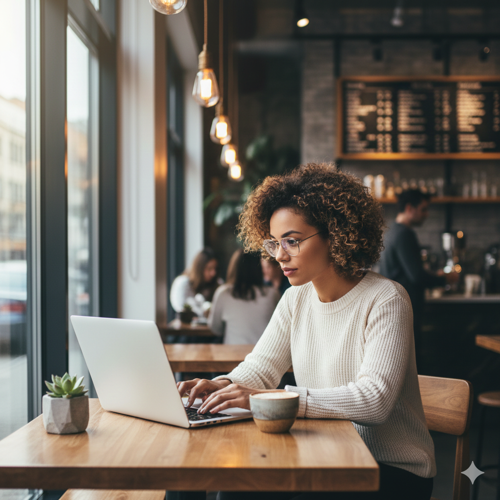 عکاسی پرتره در کافه