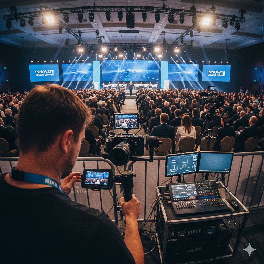 فیلمبرداری حرفه ای همایش و رویداد سازمانی با تجهیزات پیشرفته