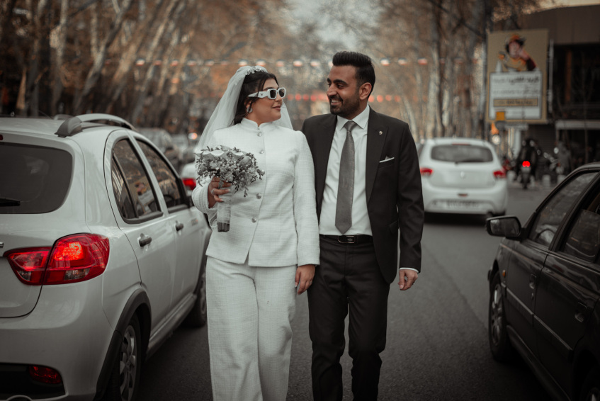 عکاسی عروسی خیابانی